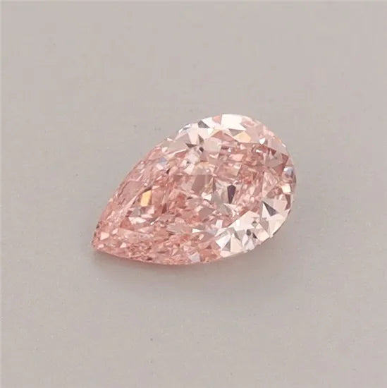 0.33ct Pear Lab Grown Diamond (Colour Fancy Vivid Pink, Clarity VS1, IGI Certified)