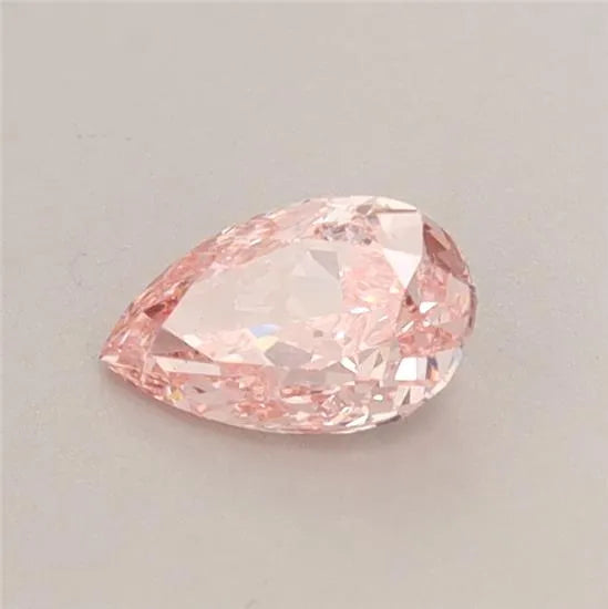 0.47ct Pear Lab Grown Diamond (Colour Fancy Vivid Pink, Clarity VS2, IGI Certified)