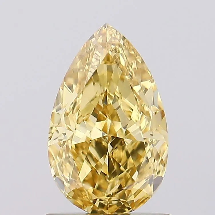 1.23ct Pear Lab Grown Diamond (Colour Fancy Intense Yellow, Clarity VVS2, IGI Certified)