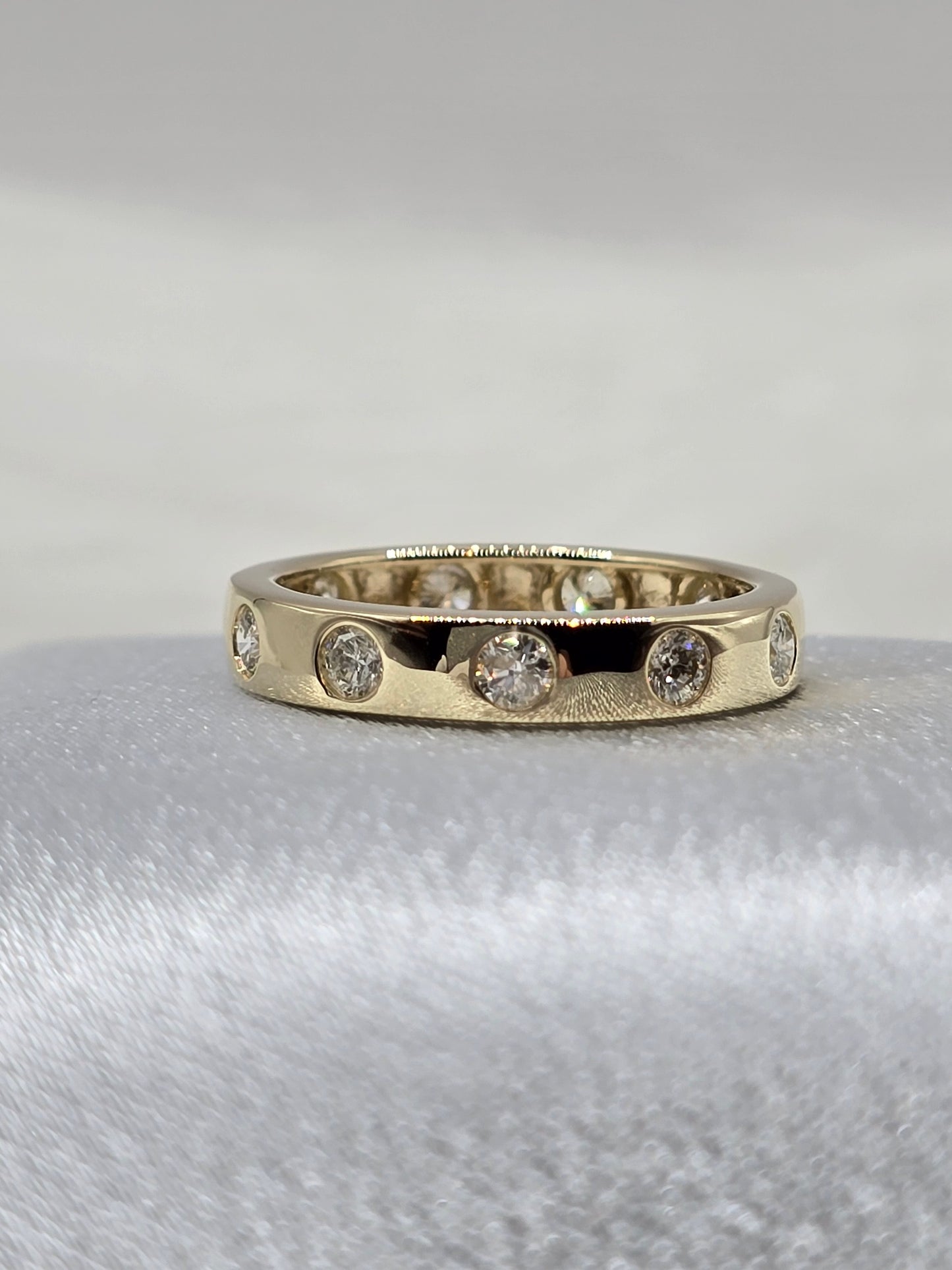 14K Yellow Gold 0.75 CTW Natural Diamond Wedding Band