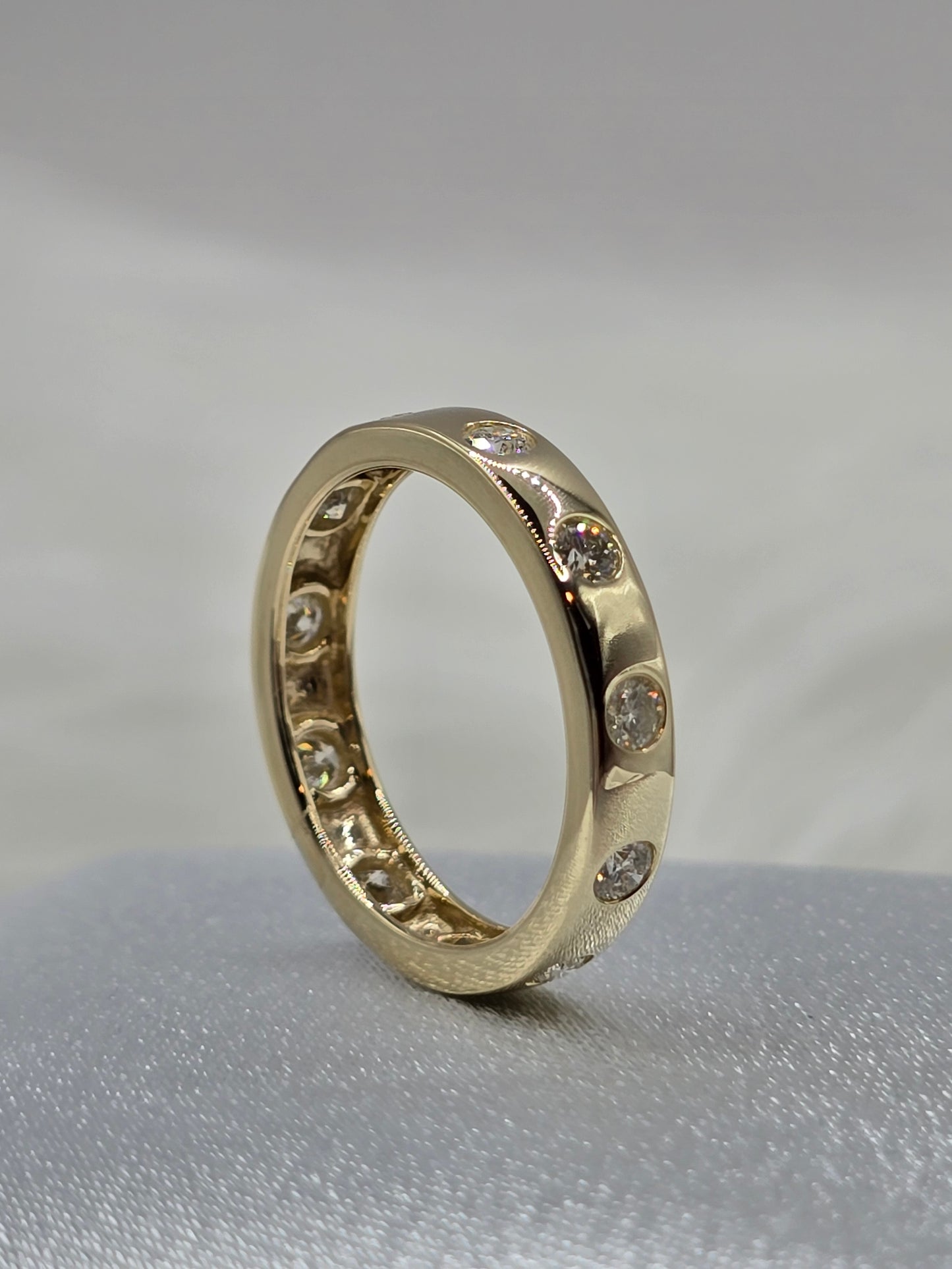 14K Yellow Gold 0.75 CTW Natural Diamond Wedding Band