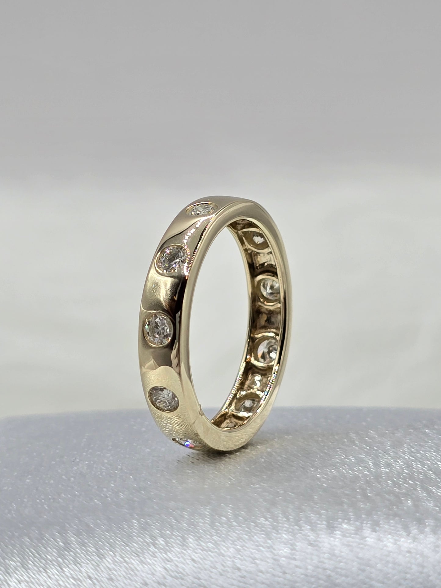 14K Yellow Gold 0.75 CTW Natural Diamond Wedding Band