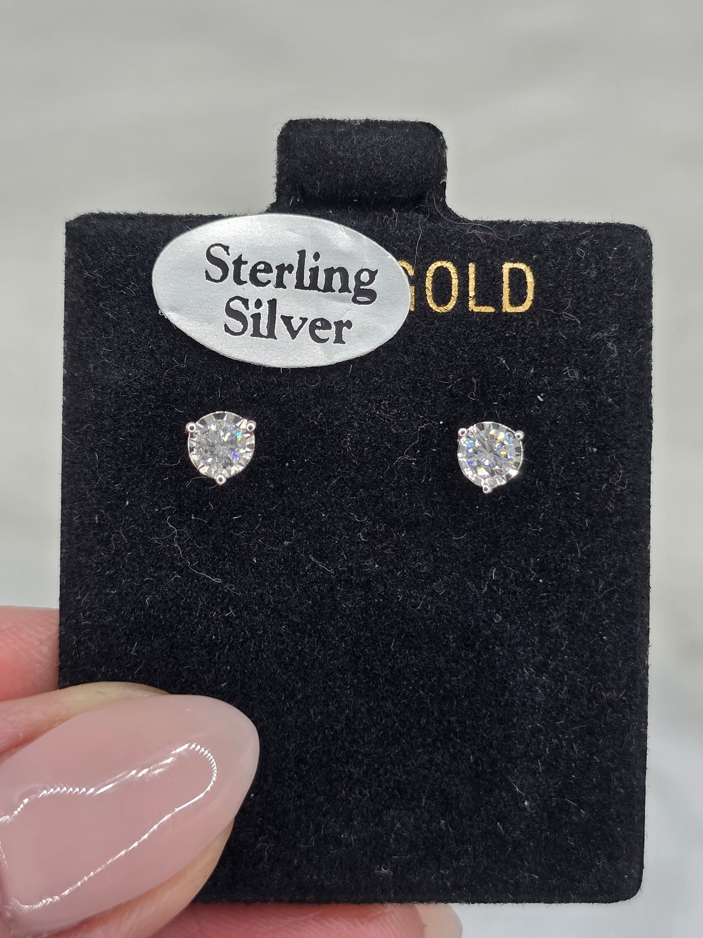 Sterling Silver 0.25 CTW Lab Grown Diamond Stud Earrings