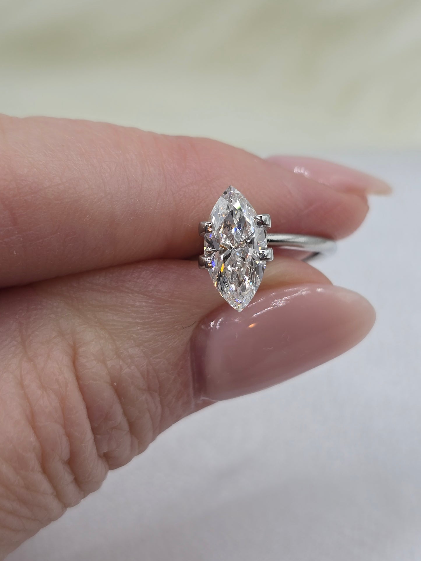 Loose 1.11 Ct E/VS1 Marquise Lab Diamond - IGI Certified