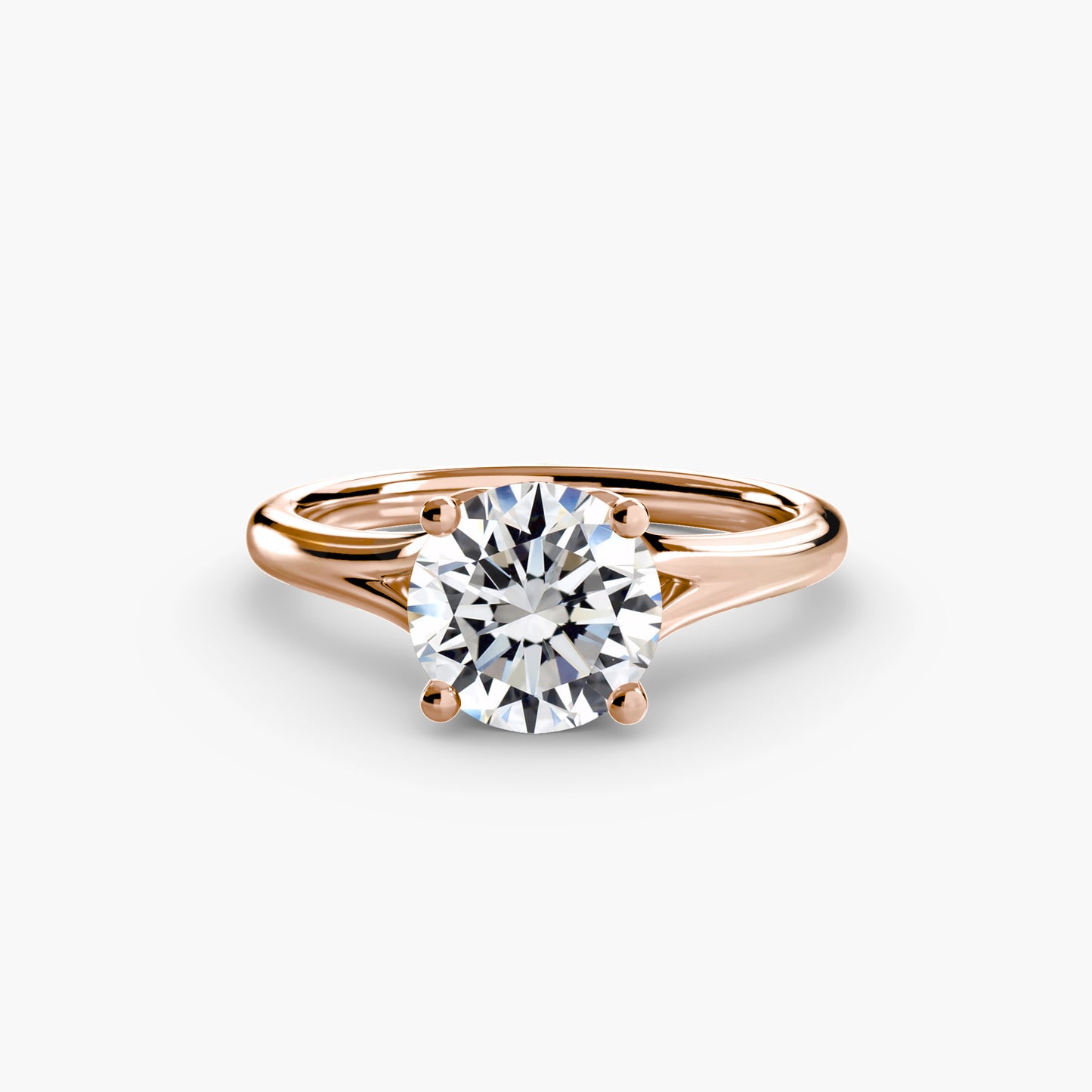 The "Constance" Subtle Split Shank Cathedral Ring