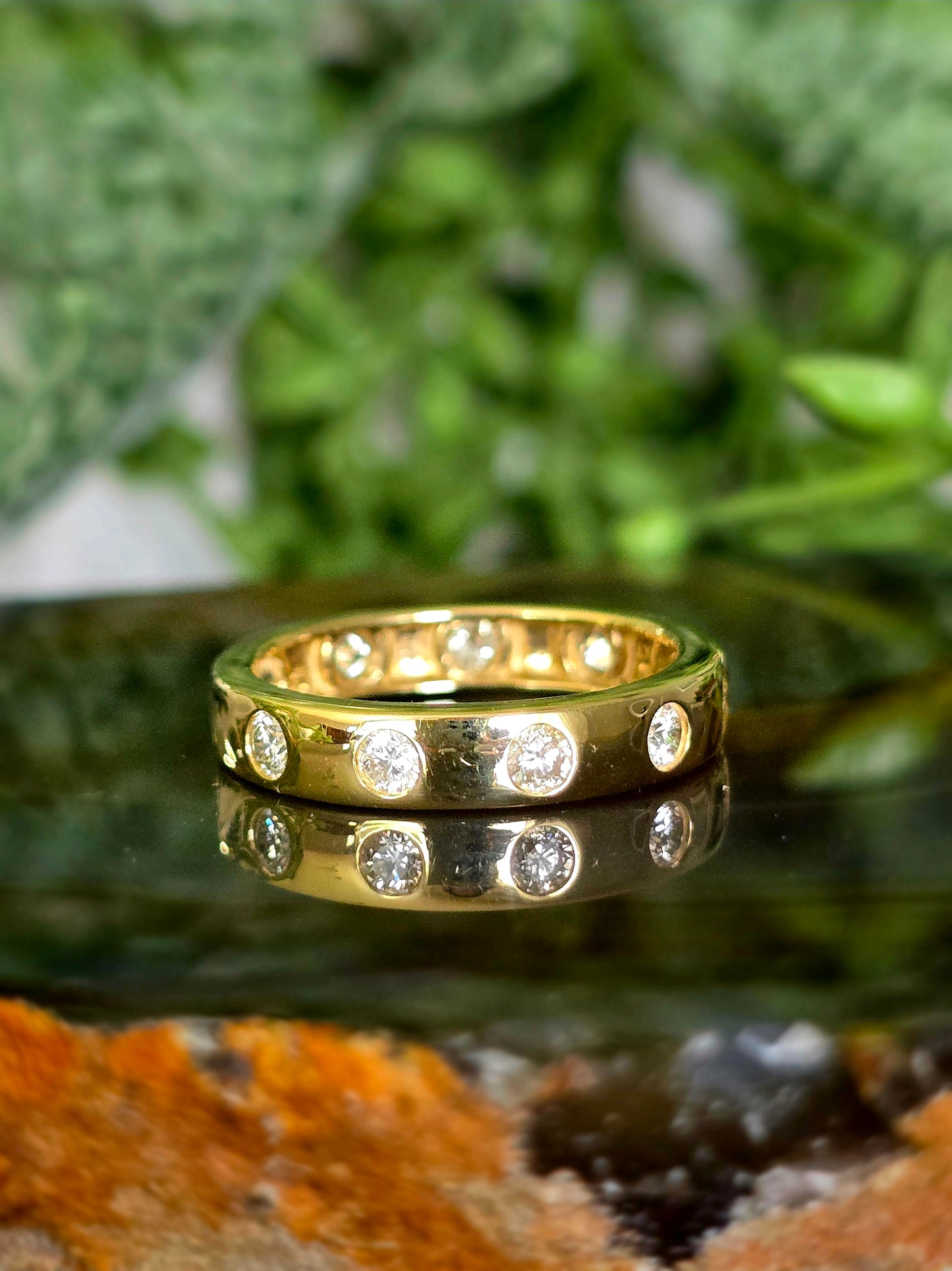 14K Yellow Gold 0.75 CTW Natural Diamond Wedding Band