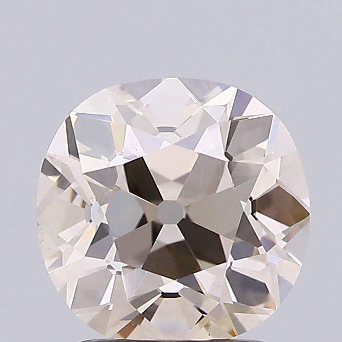 Loose 2.02 ct L/VS1 (Champagne color) Square Antique Cushion Lab Diamond - IGI Certified