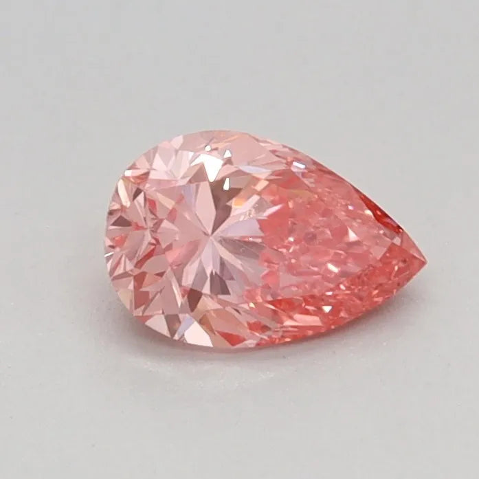 0.34ct Pear Lab Grown Diamond (Colour Fancy Vivid Pink, Clarity VVS2, IGI Certified)