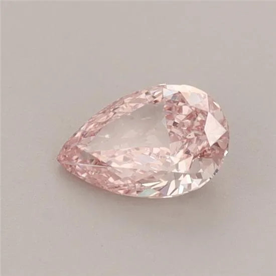 0.44ct Pear Lab Grown Diamond (Colour Fancy Vivid Pink, Clarity VS1, IGI Certified)