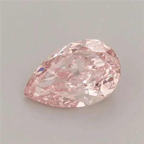 0.47ct Pear Lab Grown Diamond (Colour Fancy Vivid Pink, Clarity VS1, IGI Certified)