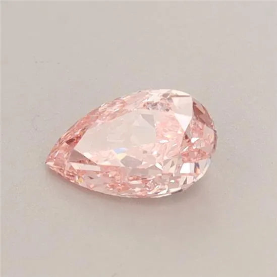 0.47ct Pear Lab Grown Diamond (Colour Fancy Vivid Pink, Clarity VS2, IGI Certified)