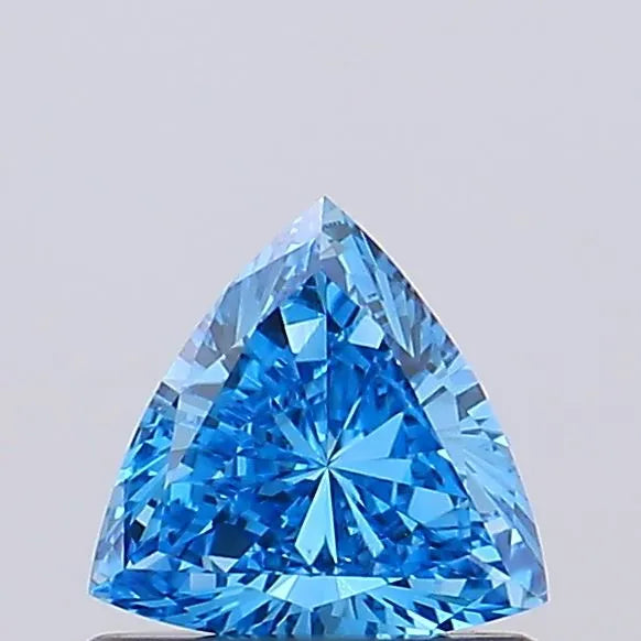 0.48ct Triangular Lab Grown Diamond (Colour Fancy Vivid Blue, Clarity VVS1, IGI Certified)
