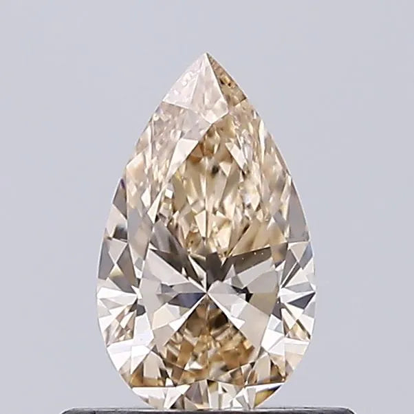 0.50ct Pear Lab Grown Diamond (Colour Very Light Brown, Clarity VS1, IGI Certified)
