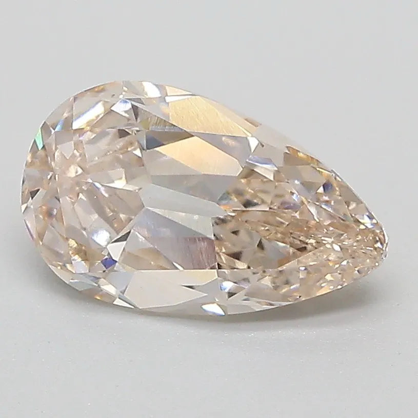 1.58ct Pear Lab Grown Diamond (Colour Faint Brown, Clarity VVS2, IGI Certified)