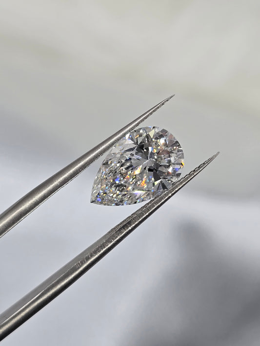Loose 3.00 Ct F/VVS2 Pear Lab Diamond - IGI Certified