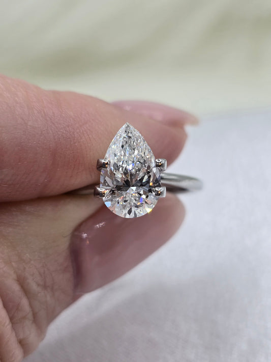Loose 1.55 Ct D/VS1 Pear Lab Grown Diamond - IGI Certified