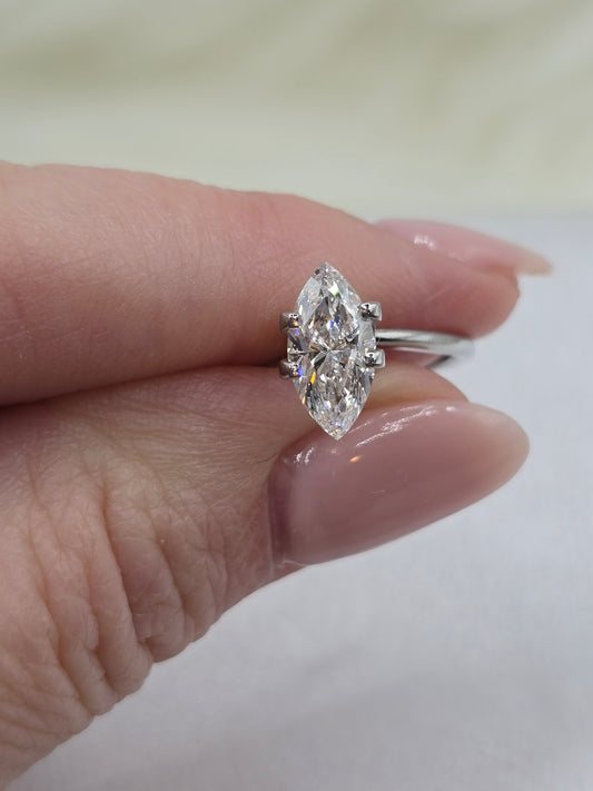 Loose 1.11 Ct E/VS1 Marquise Lab Diamond - IGI Certified