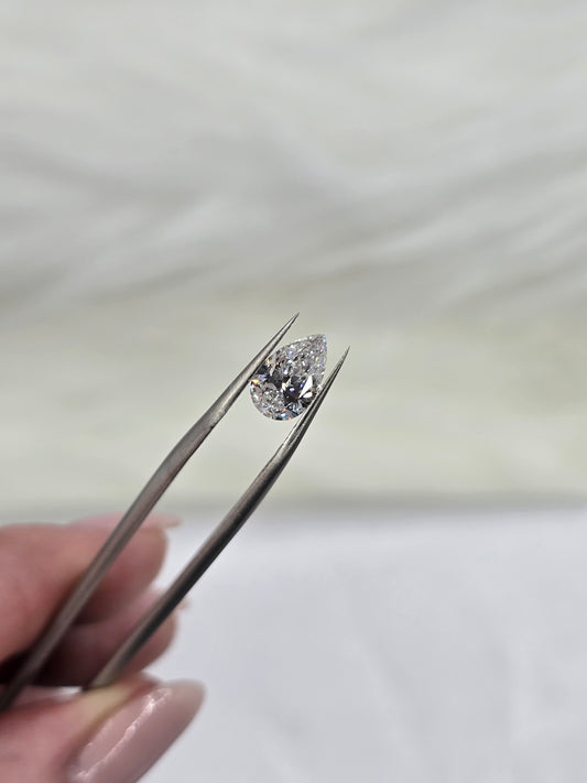 Loose 1.09 Ct E/VVS2 Pear Lab Grown Diamond - IGI Certified