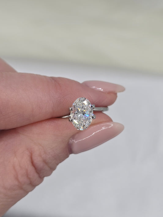 Loose 1.57 Ct D/VS1 Oval Lab Grown Diamond - IGI Certified