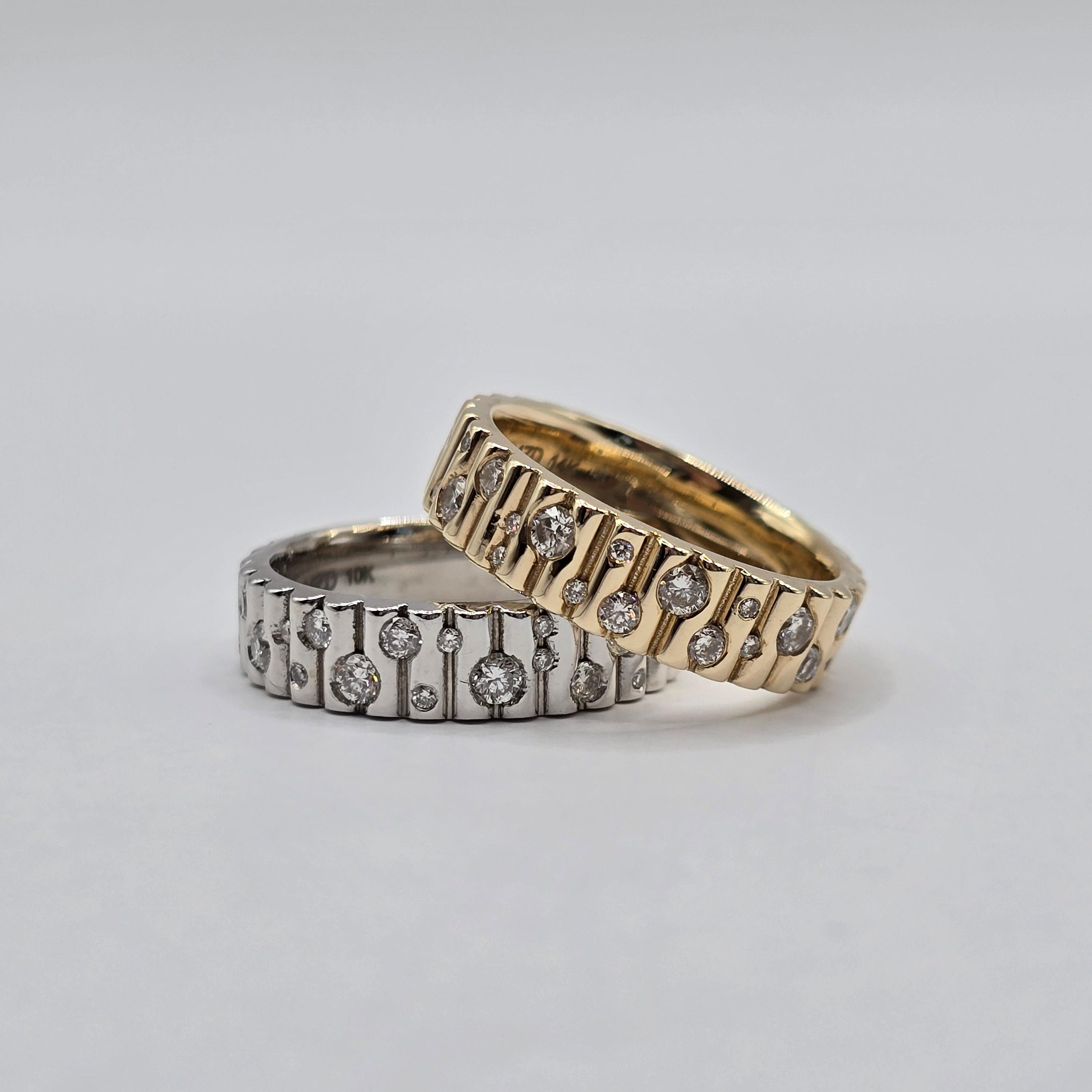 14K The "Sutton" Textured Band