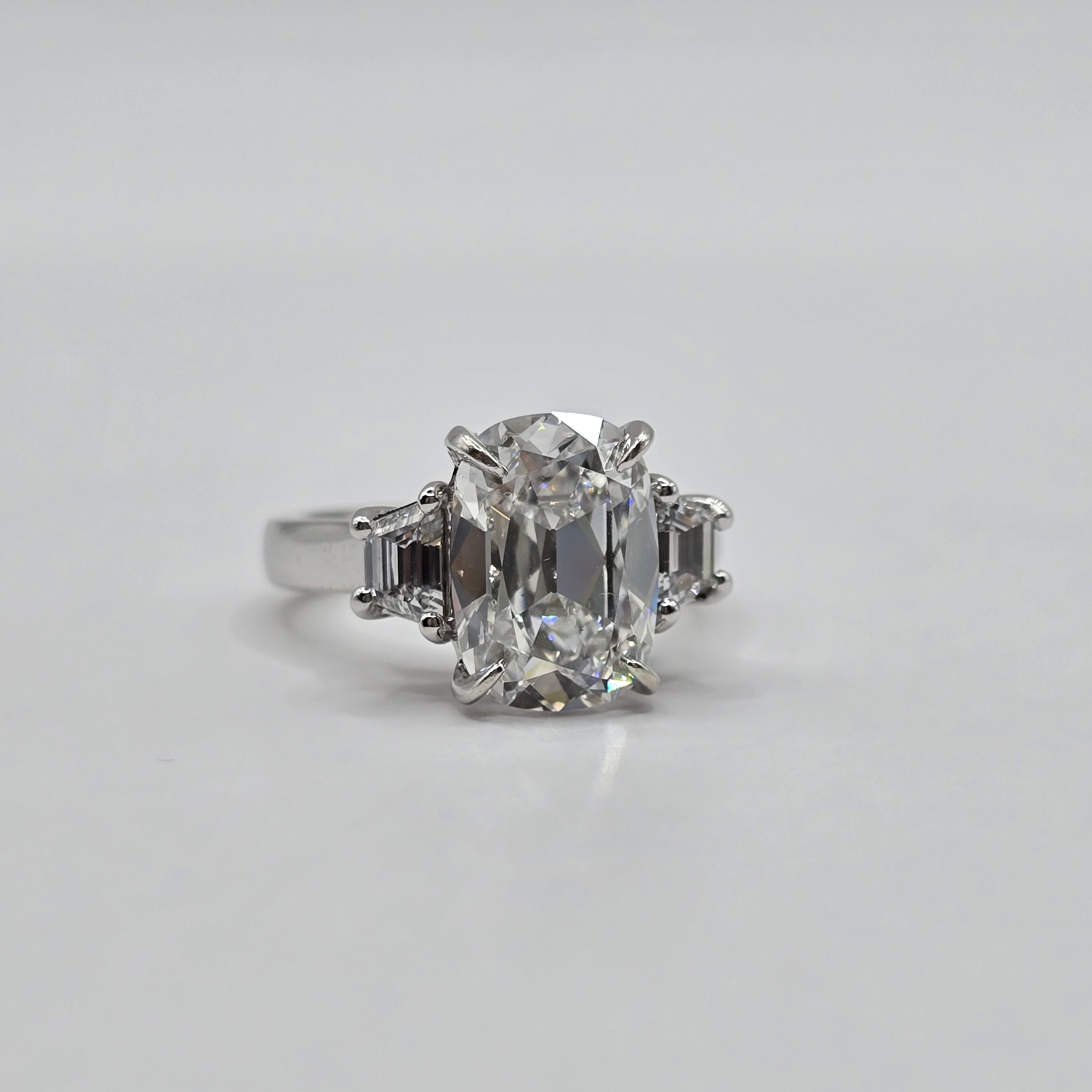 The "Liora" 14K 3-Stone Custom Design Engagement Ring (Center Stone Separate)