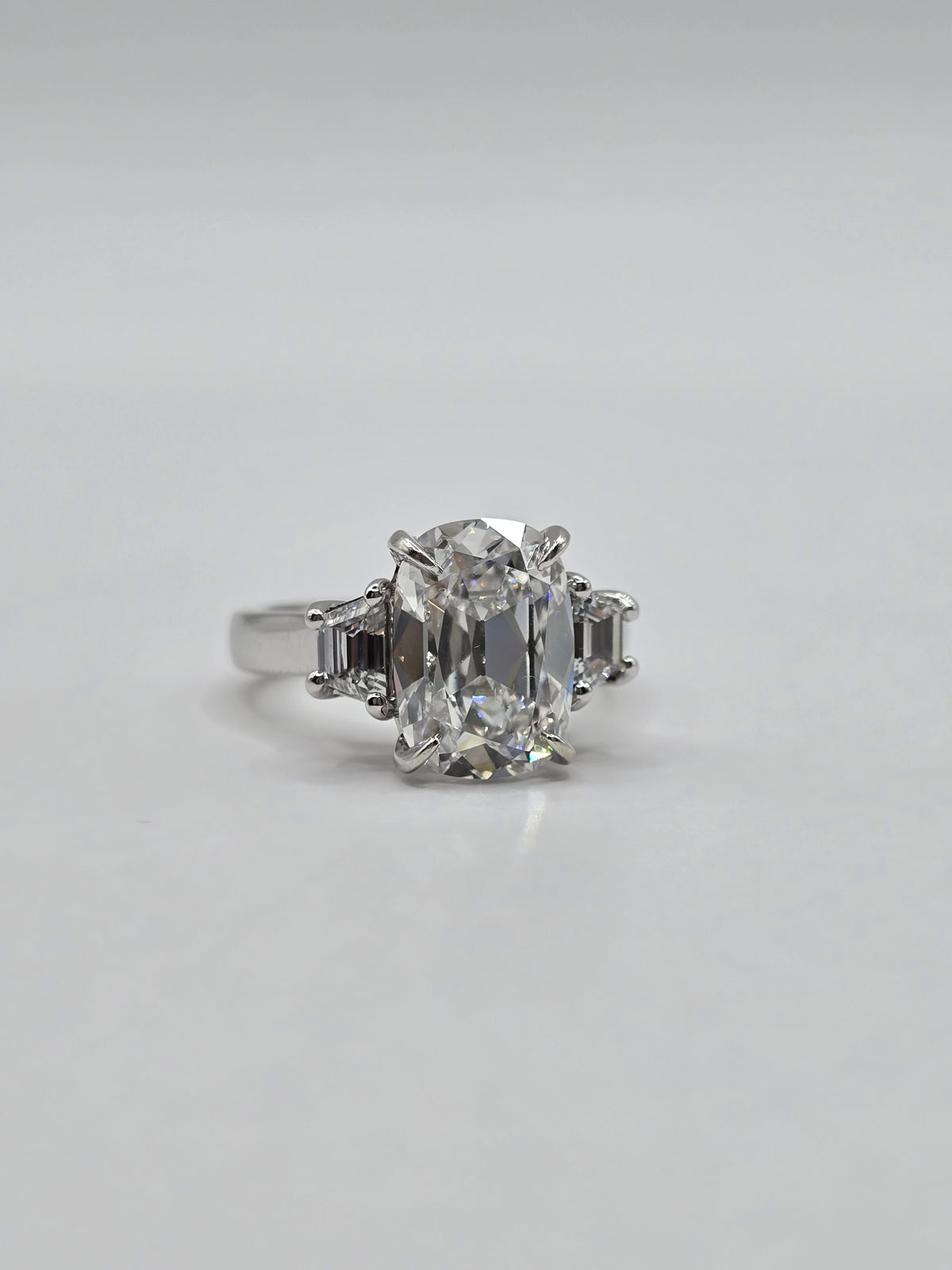 The "Liora" 14K 3-Stone Custom Design Engagement Ring (Center Stone Separate)