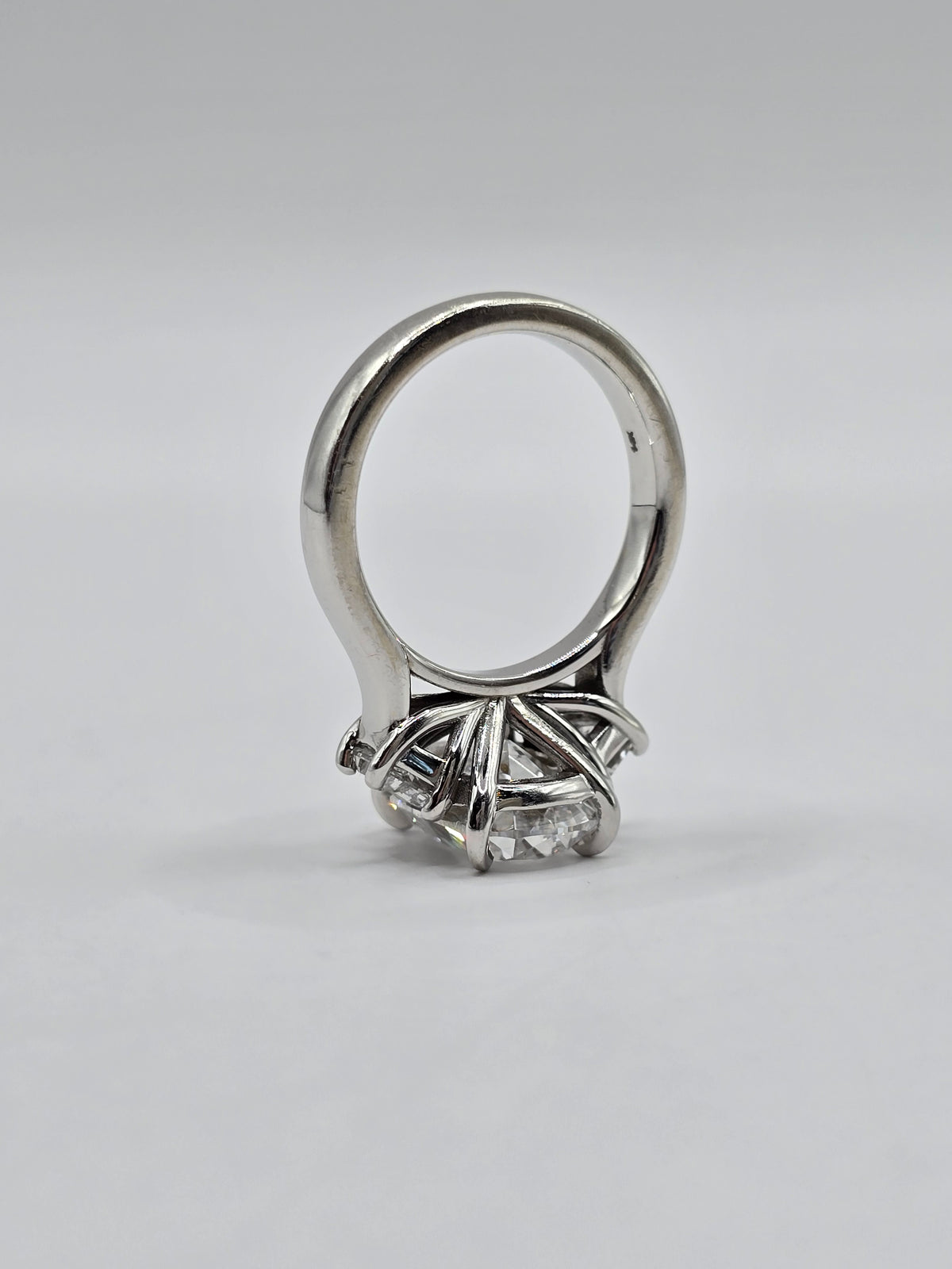 The "Liora" 14K 3-Stone Custom Design Engagement Ring (Center Stone Separate)