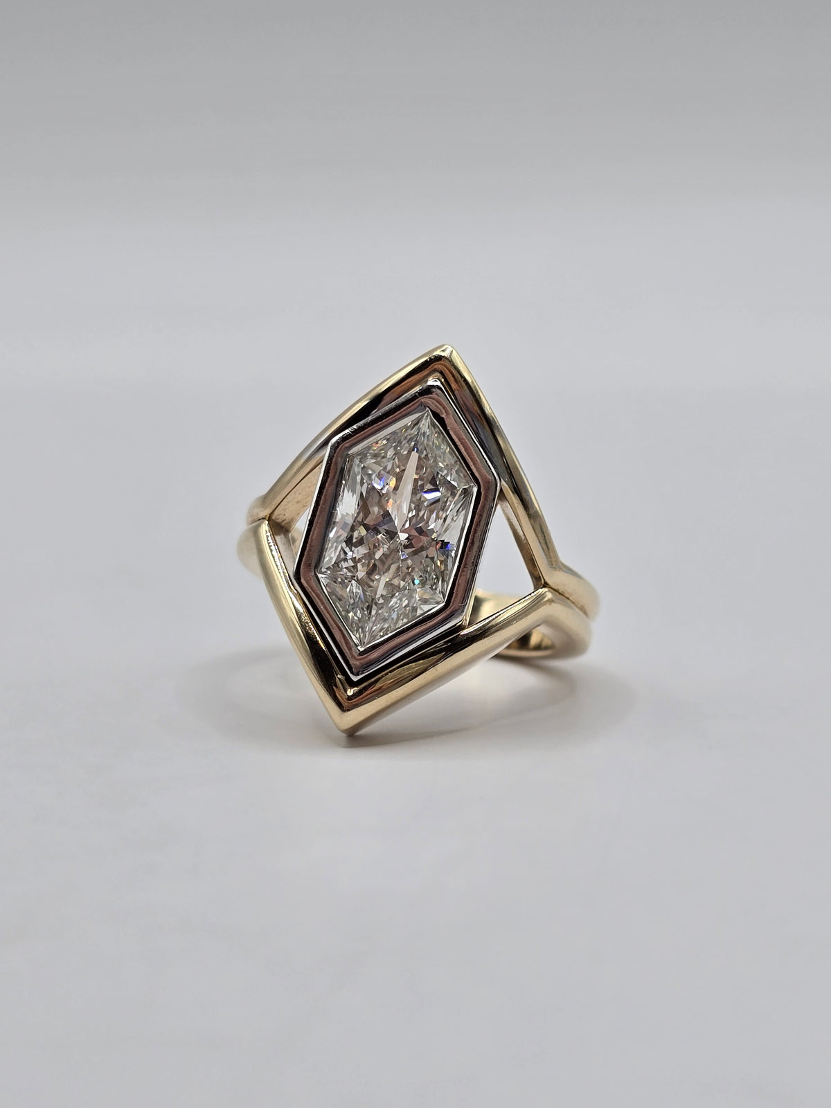 The "Valen" MZ Signature Custom Ring 10K 3 Ct Dutch Marquise Lab Diamond