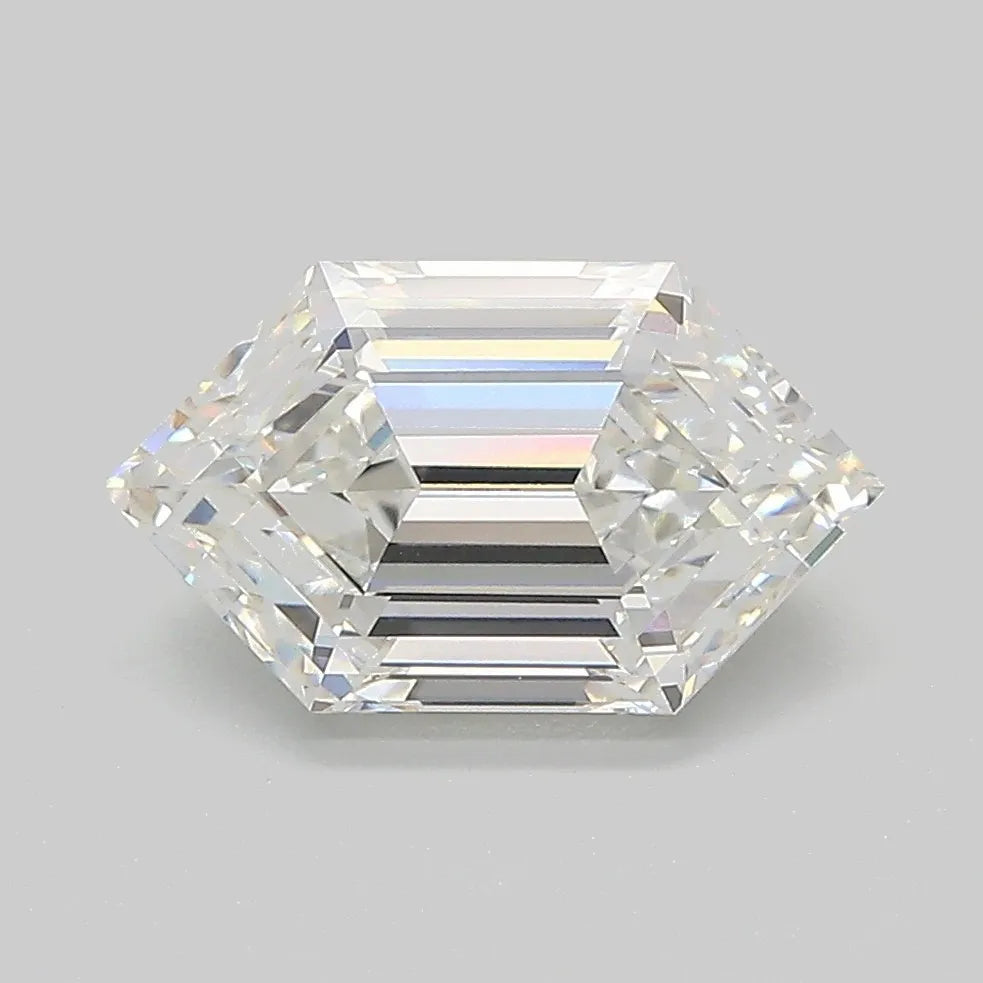 2.10ct Hexagonal Lab Grown Diamond (Colour E, Clarity VVS1, IGI Certified)