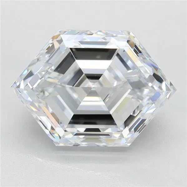 2.54ct Hexagonal Lab Grown Diamond (Colour F, Clarity VVS1, GIA Certified)