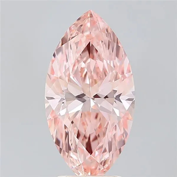 2.82ct Marquise Lab Grown Diamond (Colour Fancy Vivid Pink, Clarity VS1, IGI Certified)