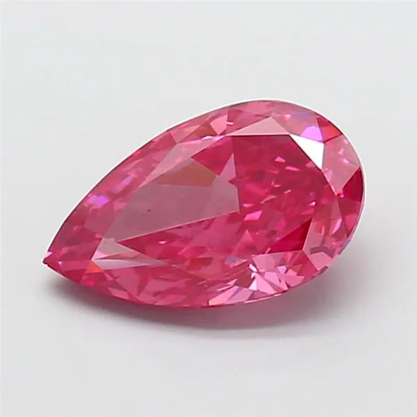 3.00ct Pear Lab Grown Diamond (Colour Fancy Vivid Pink, Clarity VS1, IGI Certified)