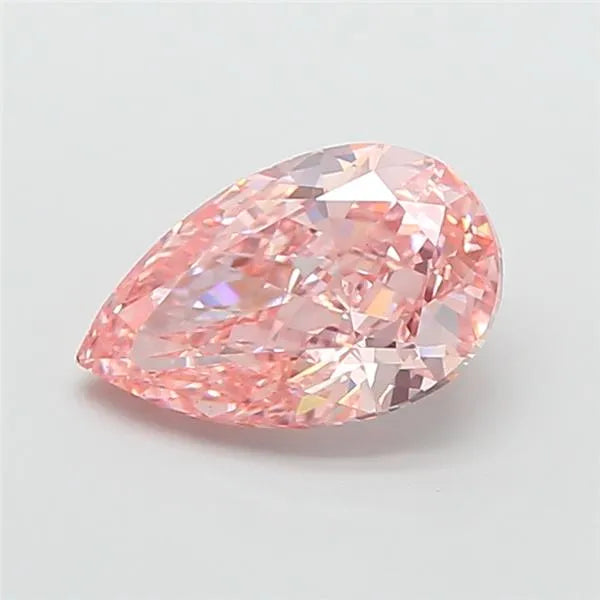 3.01ct Pear Lab Grown Diamond (Colour Fancy Intense Pink, Clarity VS1, IGI Certified)