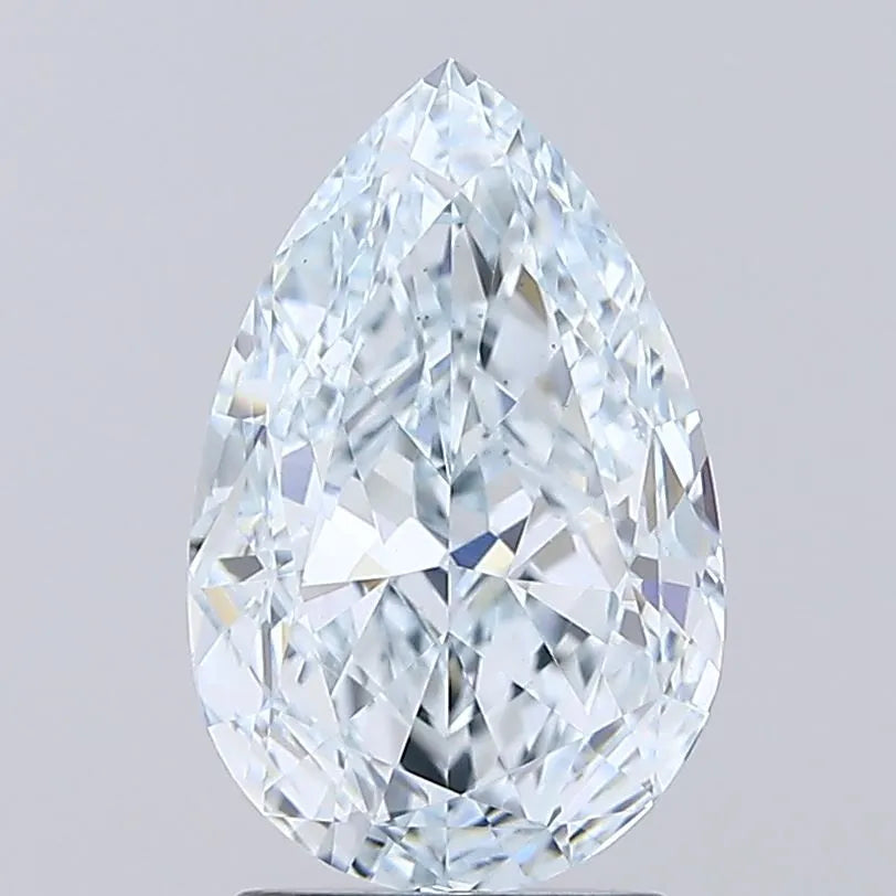 3.01ct Pear Lab Grown Diamond (Colour Fancy Light Greenish Blue, Clarity VS1, IGI Certified)