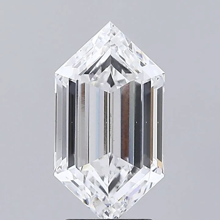 3.02ct Hexagonal Lab Grown Diamond (Colour E, Clarity VS1, IGI Certified)