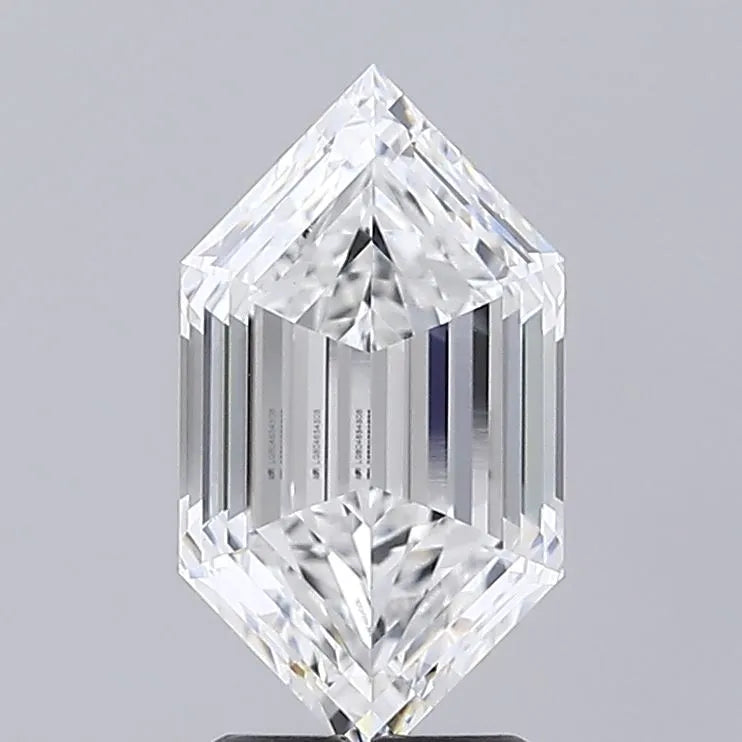 3.07ct Hexagonal Lab Grown Diamond (Colour E, Clarity VVS2, IGI Certified)