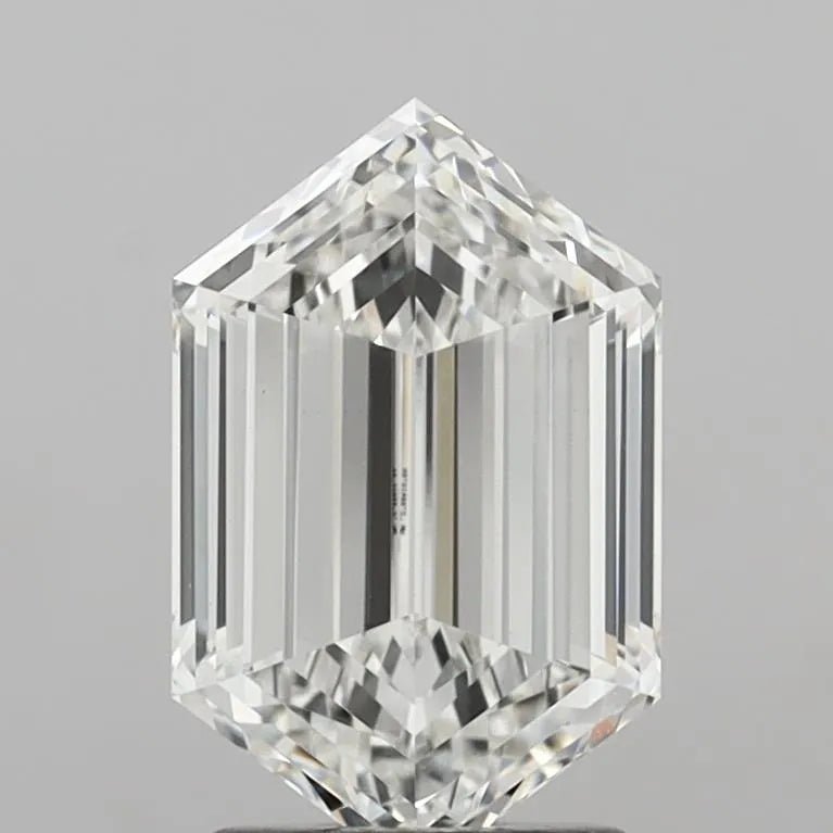 3.08ct Hexagonal Lab Grown Diamond (Colour E, Clarity VVS2, IGI Certified)