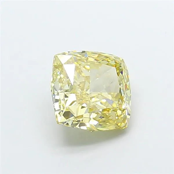 3.11ct Cushion modified Lab Grown Diamond (Colour Fancy Yellow, Clarity VS2, IGI Certified)