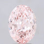 3.40ct Oval Lab Grown Diamond (Colour Fancy Vivid Pink, Clarity VS1, IGI Certified)