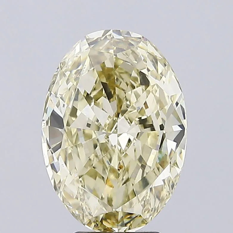 5.35ct Oval Lab Grown Diamond (Colour Fancy Yellow, Clarity VS1, IGI Certified)