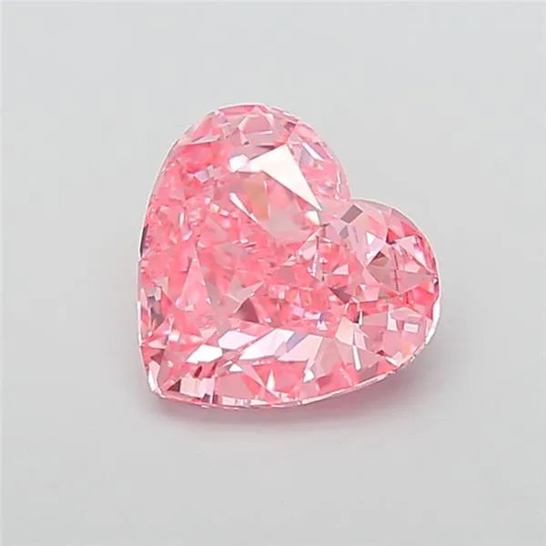 6.08ct Heart Lab Grown Diamond (Colour Fancy Vivid Pink, Clarity VVS2, IGI Certified)