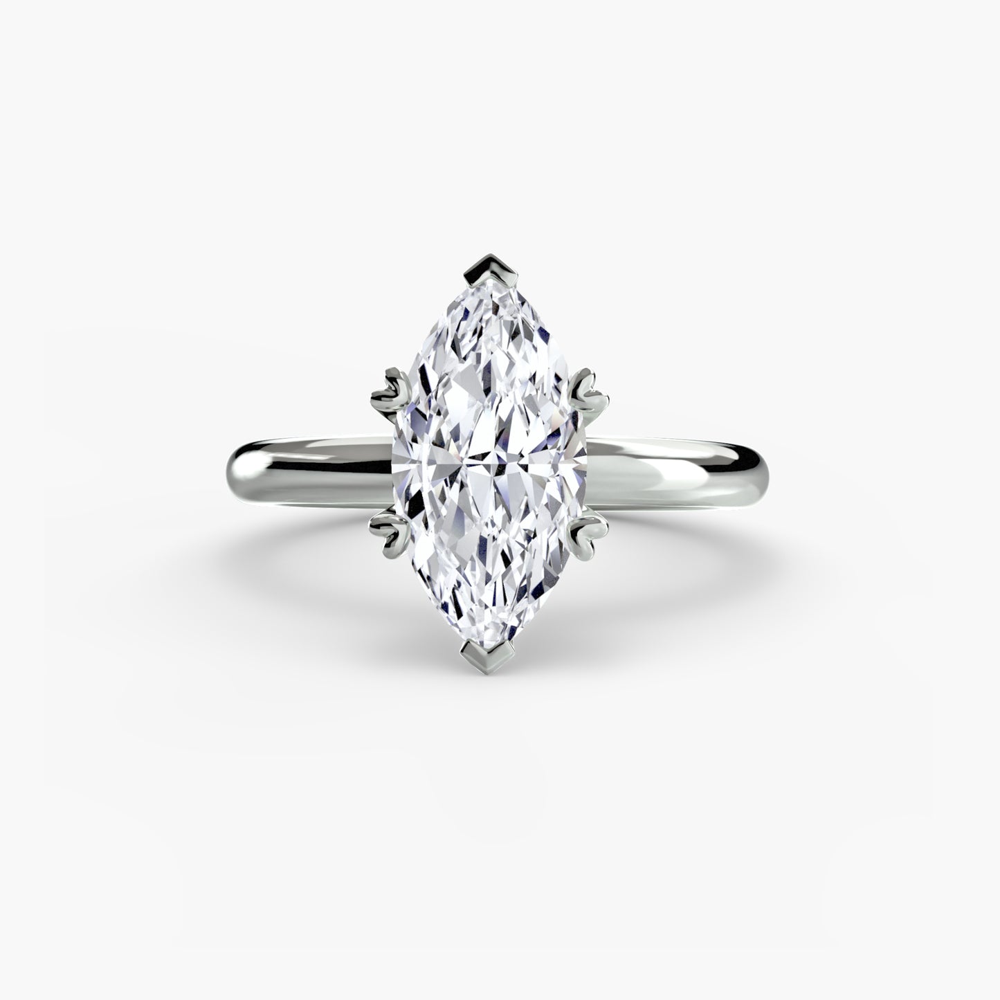 The "Sarah" with Heart Prongs