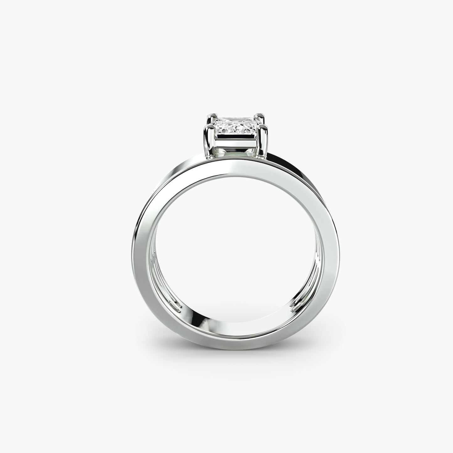 The "Gemma" Cigar Band Solitaire