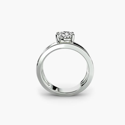 The "Elizabeth" Cigar Band with Pavé Design