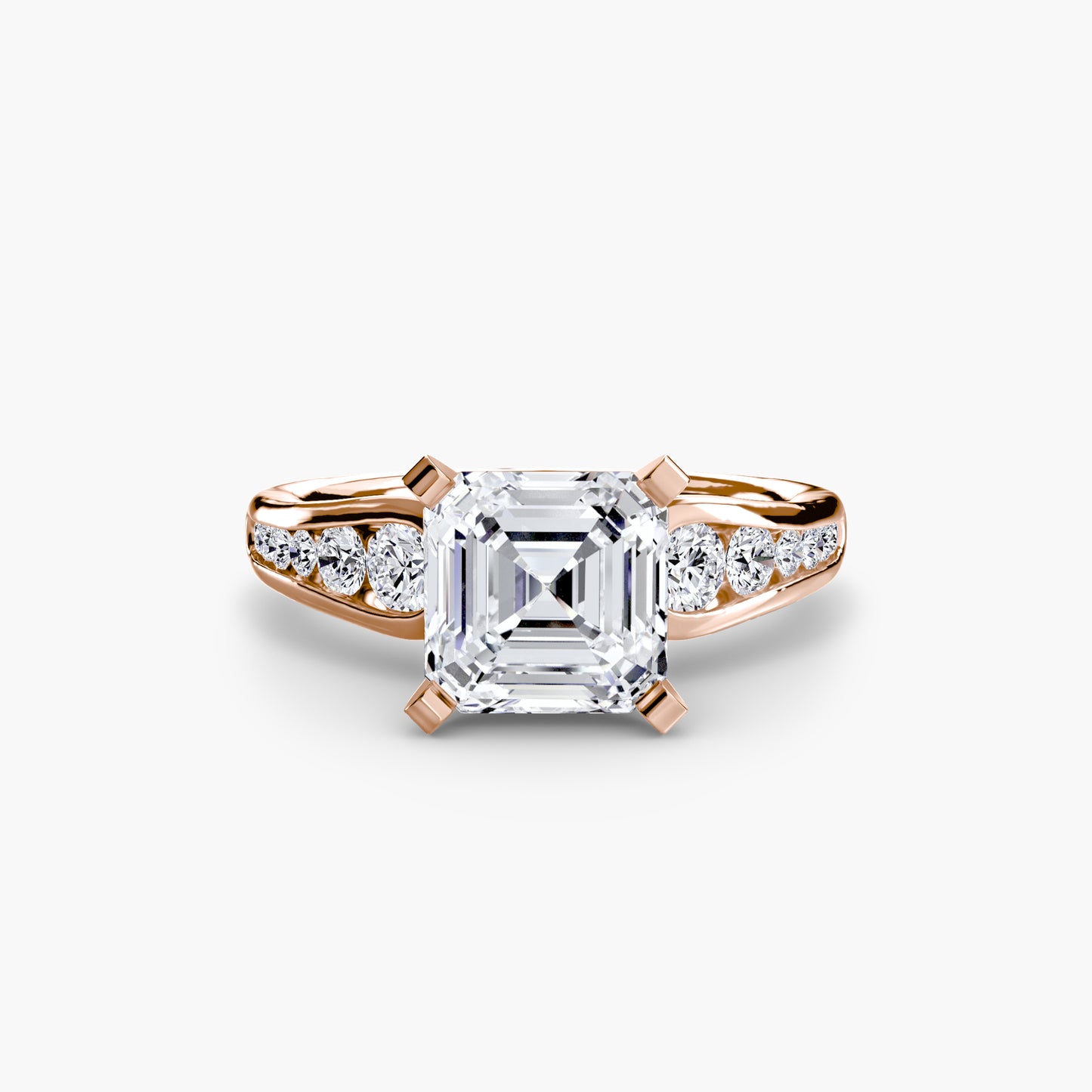 The "Diana" Modern Channel Set Accent Ring
