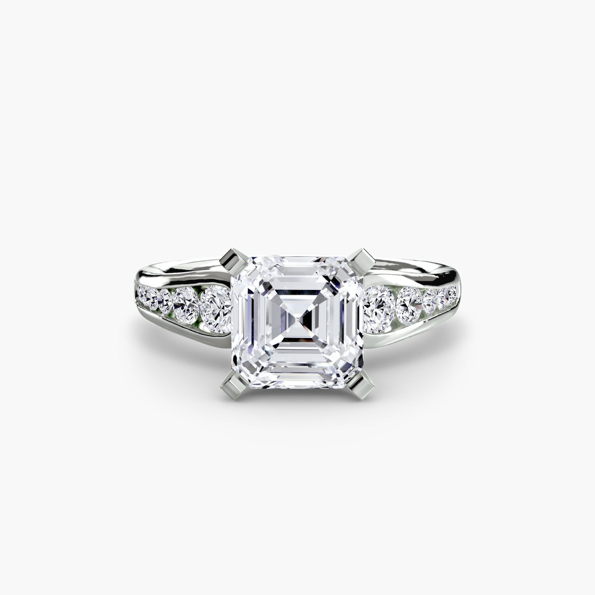 The "Diana" Modern Channel Set Accent Ring
