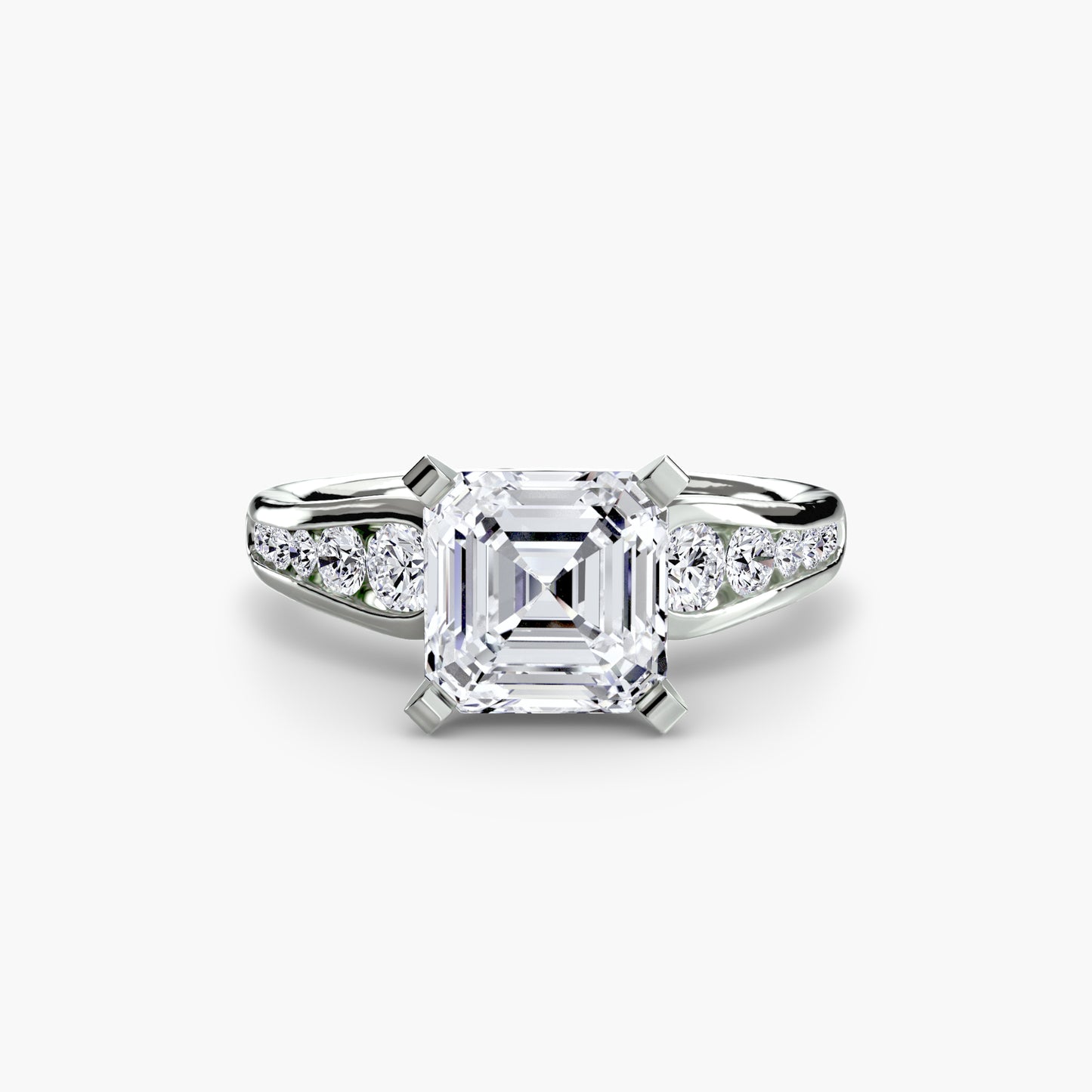 The "Diana" Modern Channel Set Accent Ring