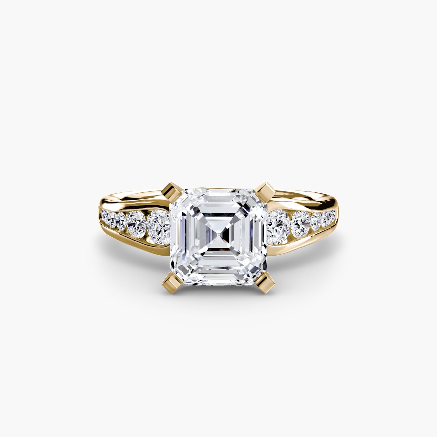 The "Diana" Modern Channel Set Accent Ring