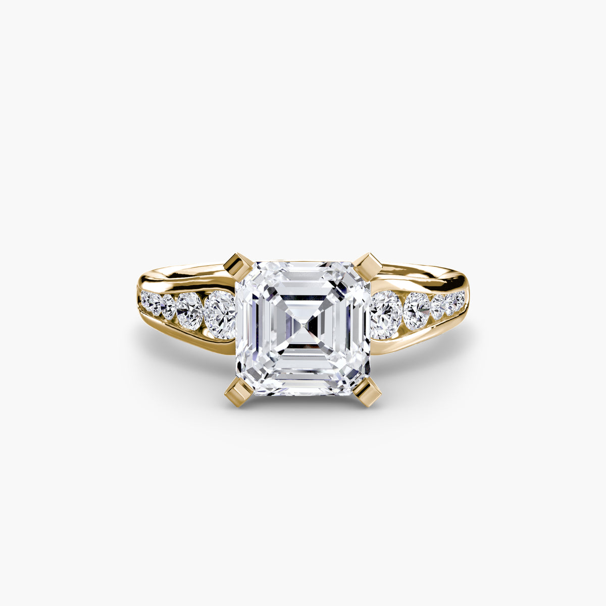 The "Diana" Modern Channel Set Accent Ring