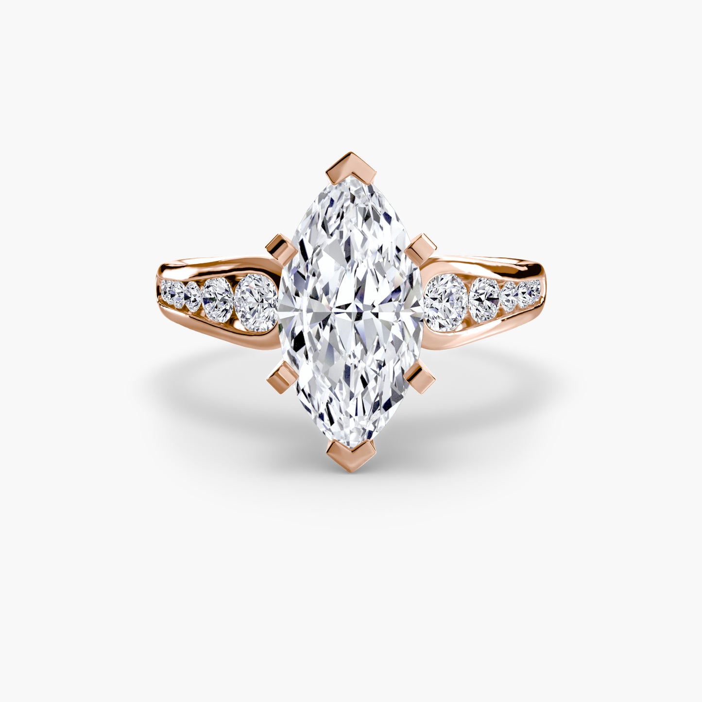 The "Diana" Modern Channel Set Accent Ring